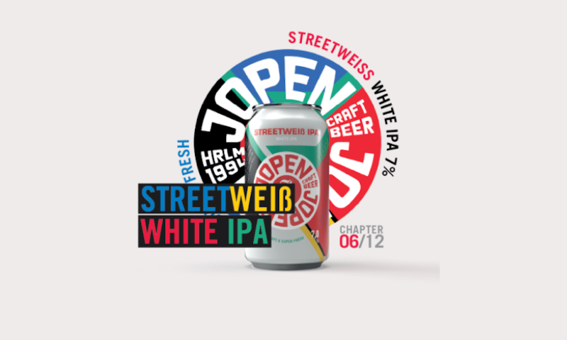 Jopen Streetweiss blikje en tekst